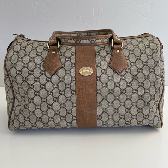 Auth VTG GUCCI PLUS Monogram Doctor Bag - Picture 1 of 13